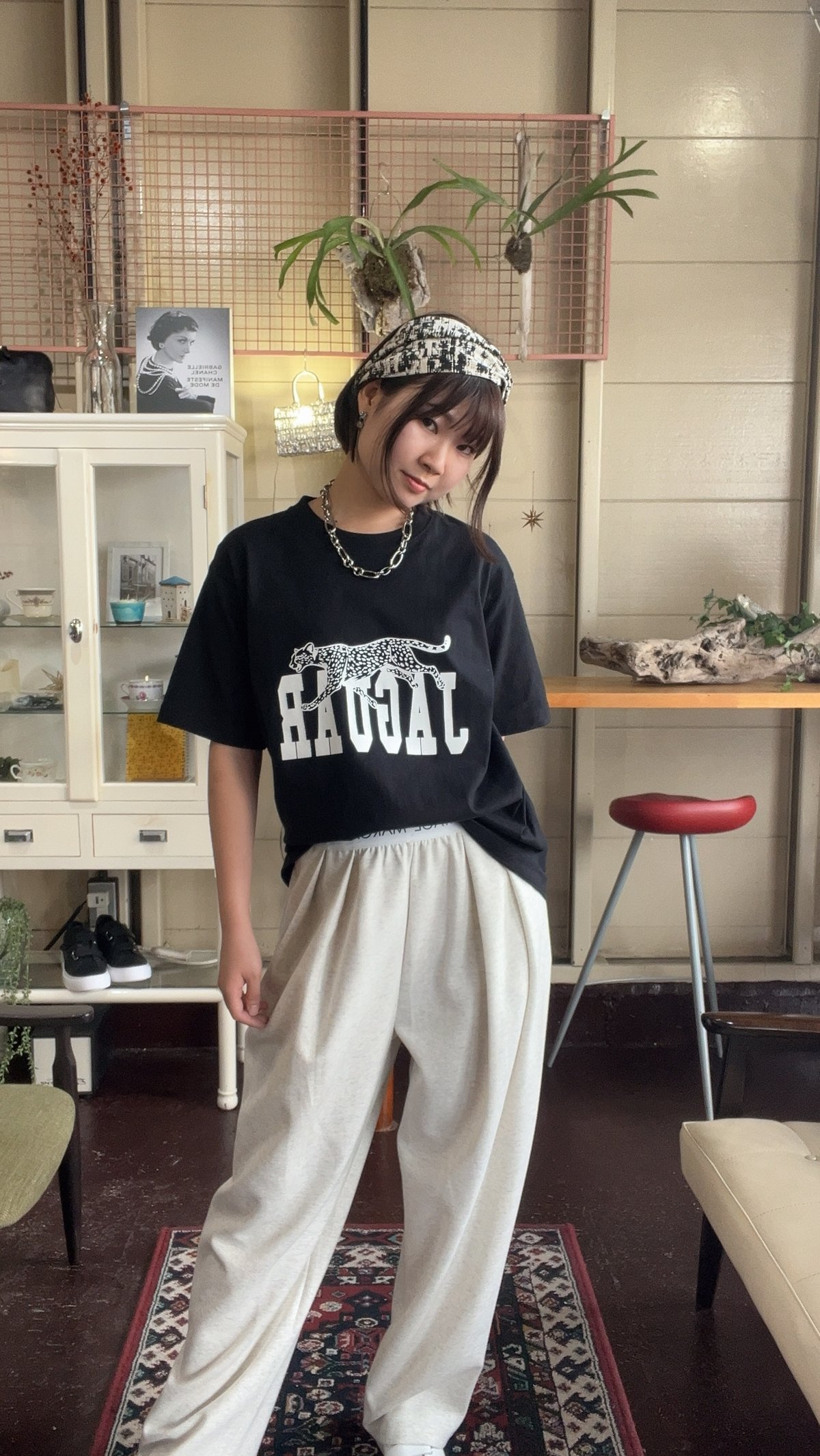 ロゴウエストゴムタックパンツ ~margaux vintage~ MG AC-25084-A