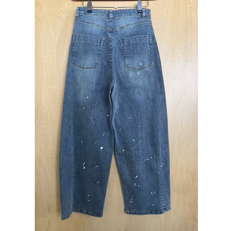 ayane ペイント加工バレルレッグデニムパンツ 875815 〜ayane〜 | sele