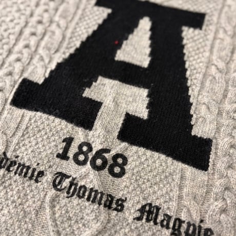 予約商品！2026winter トーマスマグパイ THOMAS MAGPIE  アラン"A"ニット(2264759)【先行予約：11月お届け】
