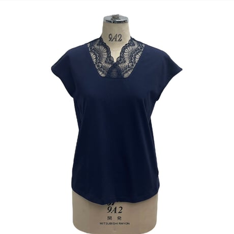 デコルテレースフレンチスリーブTシャツ　824507〜ayane〜