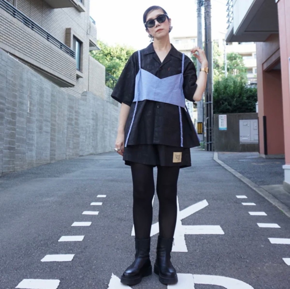 25SS✨美品✨トーマスマグパイ ストライプレイヤードシャツ