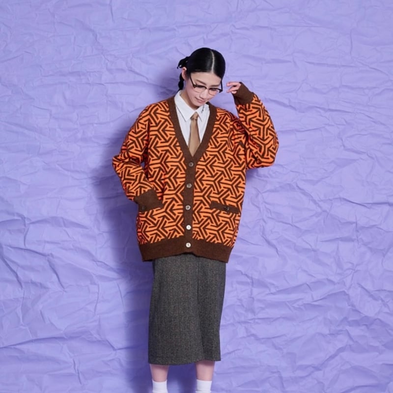 ✨極美品✨トーマスマグパイ リップ柄 ニット クルーネック 総柄 ウール混