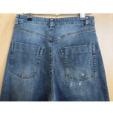 ayane  ペイント加工バレルレッグデニムパンツ　875815 〜ayane〜