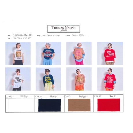 2026summer Thomas magpie トーマスマグパイ BIG Tシャツ(2262861)