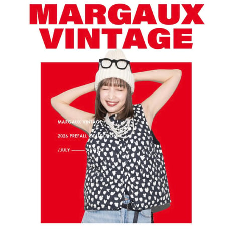 予約商品！2026 prefallハート柄パティングベスト　~margaux vintage~ MG JK-26086-A