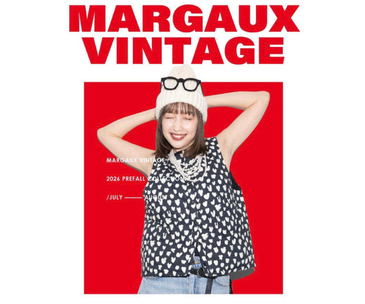 予約商品！2026 prefallハート柄パティングベスト ~margaux vintage~