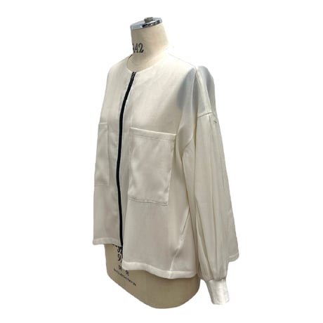 ayane  メッシュ楊柳シフォンブルゾン　815319 〜ayane〜