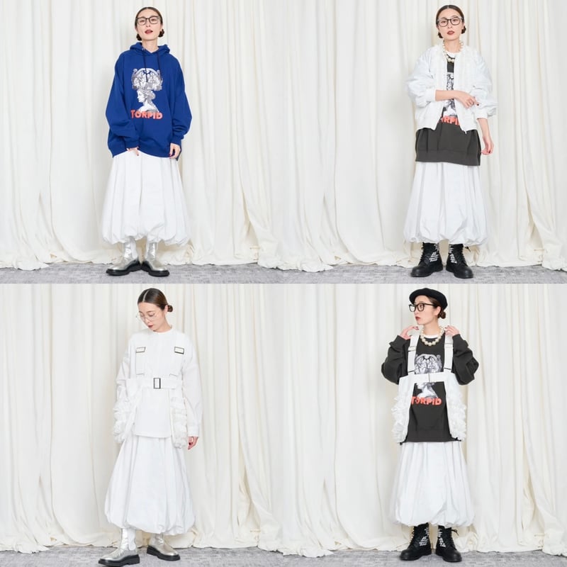 THOMAS MAGPIE スウェット➕バルーンスカート 2025autumn Thomas magpieトーマスマグパイ バルーンスカート(22536