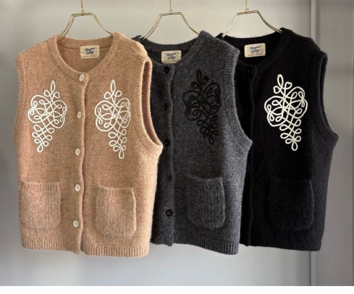 予約商品！2026 prefallコード刺繍ベスト ~margaux vintage~ MG