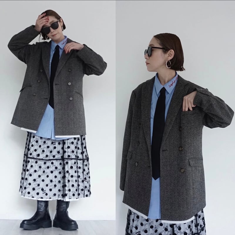 2024autumn Thomas magpie トーマスマグパイ ヘリンボーン テーラード 