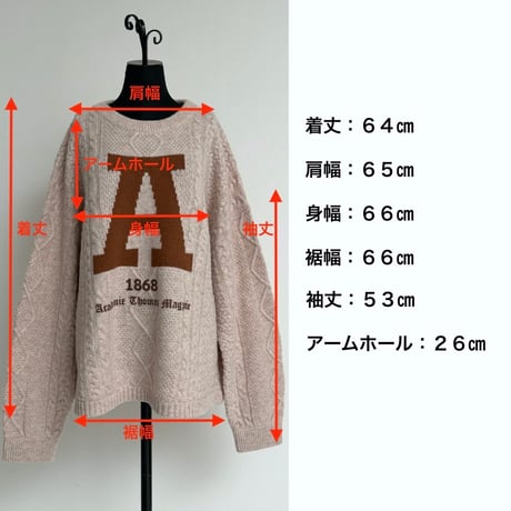 予約商品！2026winter トーマスマグパイ THOMAS MAGPIE  アラン"A"ニット(2264759)【先行予約：11月お届け】