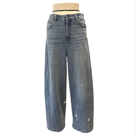 ayane  ペイント加工バレルレッグデニムパンツ　875815 〜ayane〜