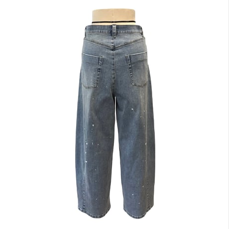 ayane  ペイント加工バレルレッグデニムパンツ　875815 〜ayane〜