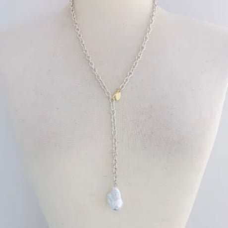 ネックレス　imitation baroque pearl necklace BRN-3468　 ~ BLUE RANK~