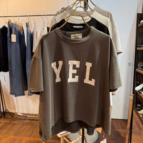 2026pre spring  YEL Tシャツ（パウダー加工）　~margaux vintage~ MG CT-26033-S