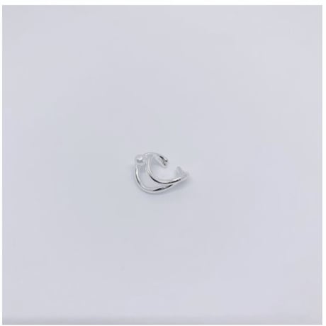 Imitation pearl Ear cuffl  BREC-042~ BLUE RANK~