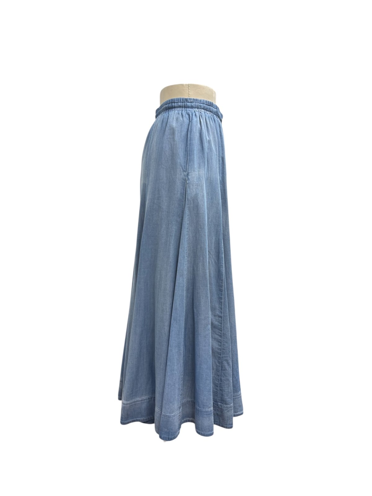 Edition デニムフレアロングスカート デニムスカート denim flare long skirt /デニムフレアロングスカート
