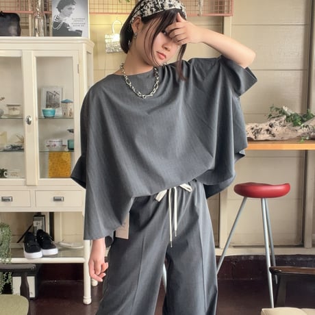 ピンストライプイージパンツ　~margaux vintage~ MG PT-25087-A