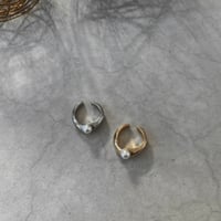 イヤーカフ　simple pearl ear cuff BREC-059 ~ BLUE RANK~