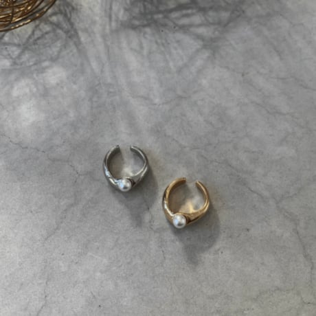 イヤーカフ　simple pearl ear cuff BREC-059 ~ BLUE RANK~