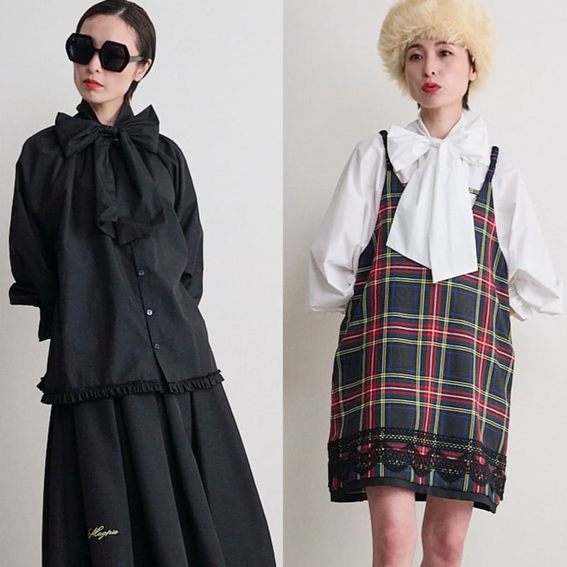 Thomas magpie トーマスマグパイ リボンシャツ(2263103)【先行予約：10