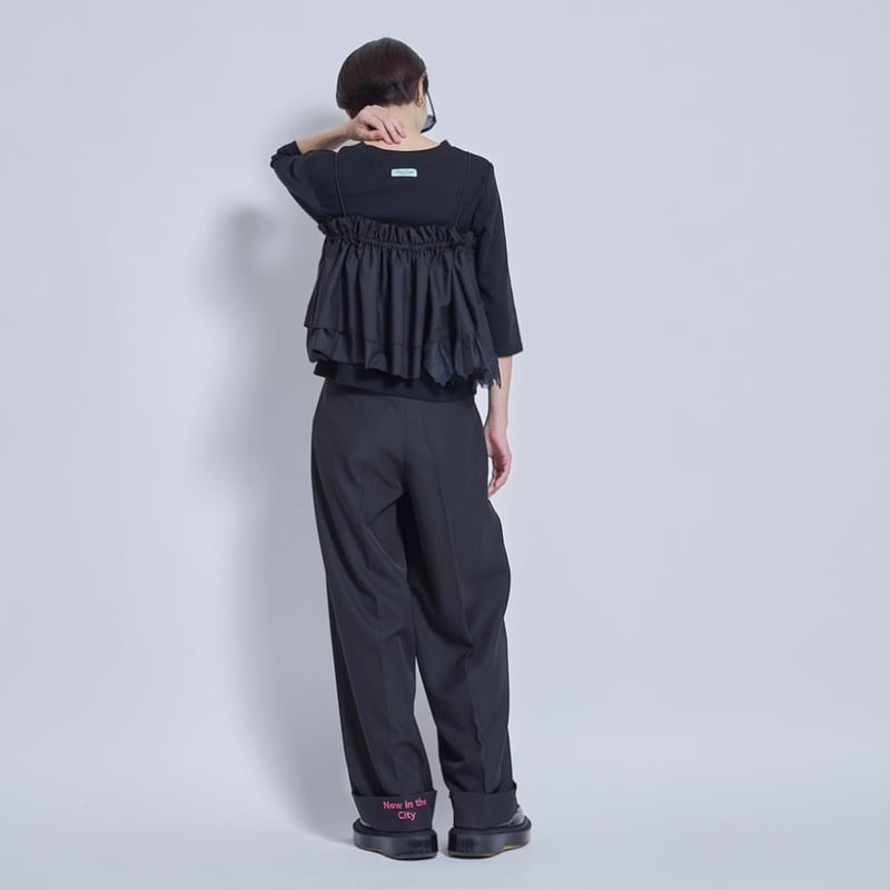 新品タグ付き☆トーマスマグパイ カラーブロックブルゾン ブラック intoxic.（イントキシック） THOMAS MAGPIE マフラー トーマスマグパイ