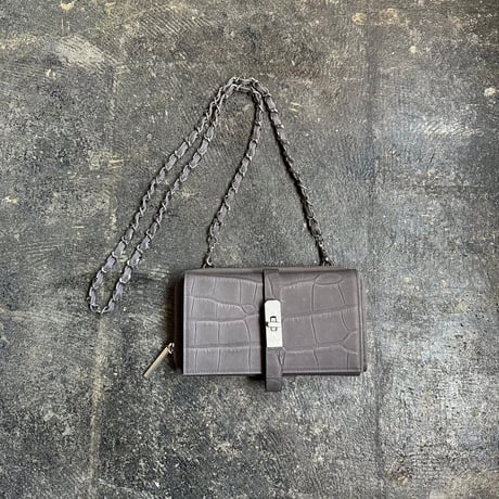 ぐしぐし手縫い＊ダルメシアンハラコのモノトーンなアコーディオン財布  