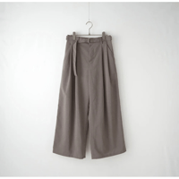 TAFFETA TWO TUCK WIDE PANTS〜MANON〜
