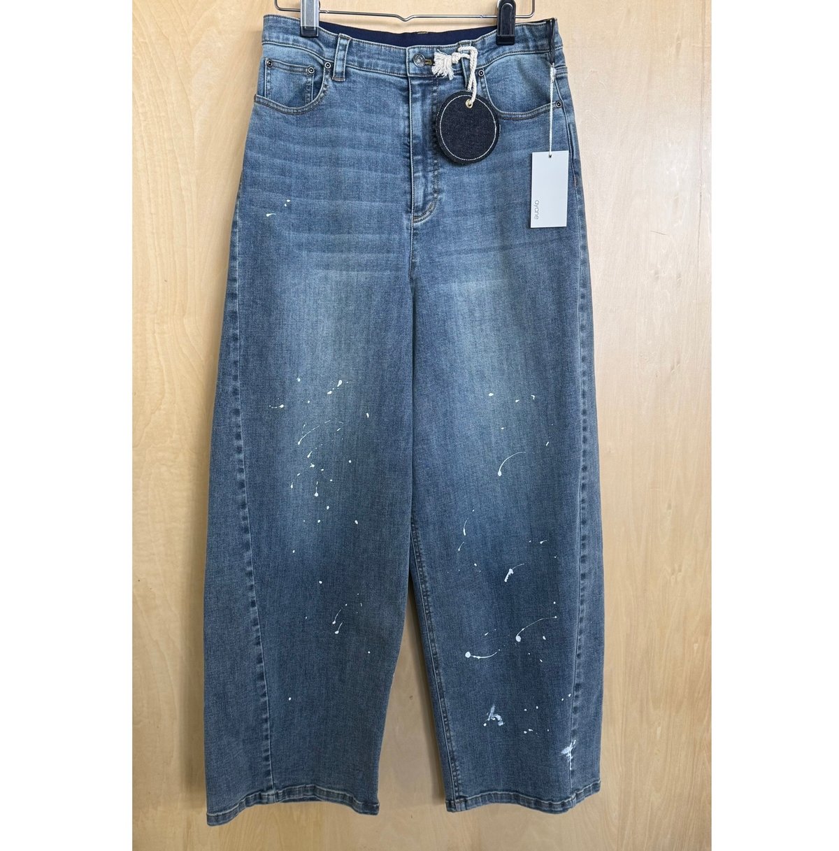ayane ペイント加工バレルレッグデニムパンツ 875815 〜ayane〜 | sele ayane ペイント加工バレルレッグデニムパンツ 875815 〜ayane〜 | sele