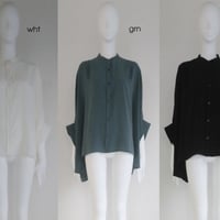 BO23-127B Wide Poncho Dress Shirts    ～Boutique Ordinary～