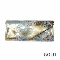 New! レザー ロングウォレット リキッド【Leather Long Wallet Liquid】gold/ゴールド　～carmine～