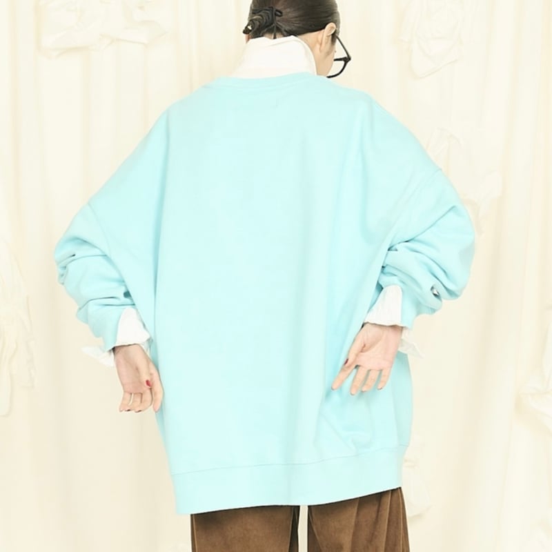 THOMAS MAGPIE メルトンウールワンピース　新品 ⭐︎予約販売【 THOMAS MAGPIE 】ロゴステッチプルオーバー