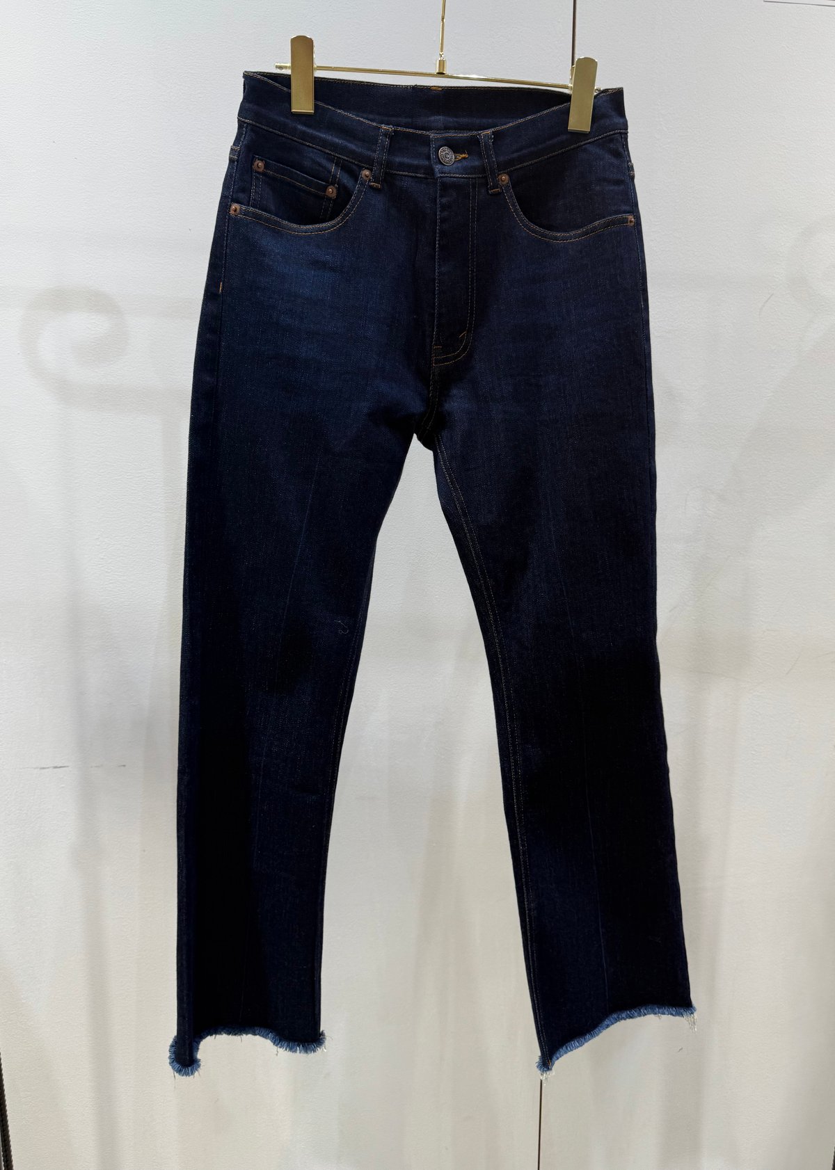 予約商品！2025winterONE WASH センター加工デニムパンツ