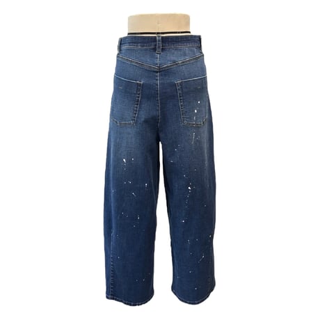 ayane  ペイント加工バレルレッグデニムパンツ　875815 〜ayane〜