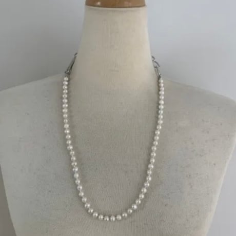volume chain pearl necklace BRN-3484　 〜bluerank〜