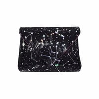 レザーミニウォレット スターリー【Leather Mini Wallet Starry】　～carmine～