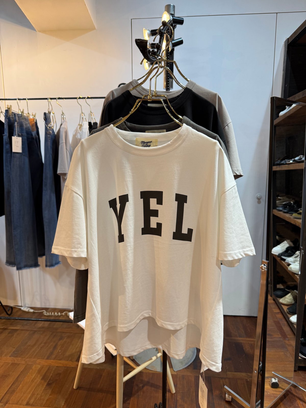 2026pre spring YEL Tシャツ（パウダー加工） ~margaux vinta