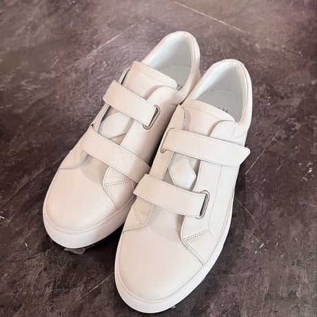 MAISON MAVERICK PRESENTS メゾンマヴェリックプレゼンツ　Velcro designマジックテープデザイン  MS2442 ホワイト
