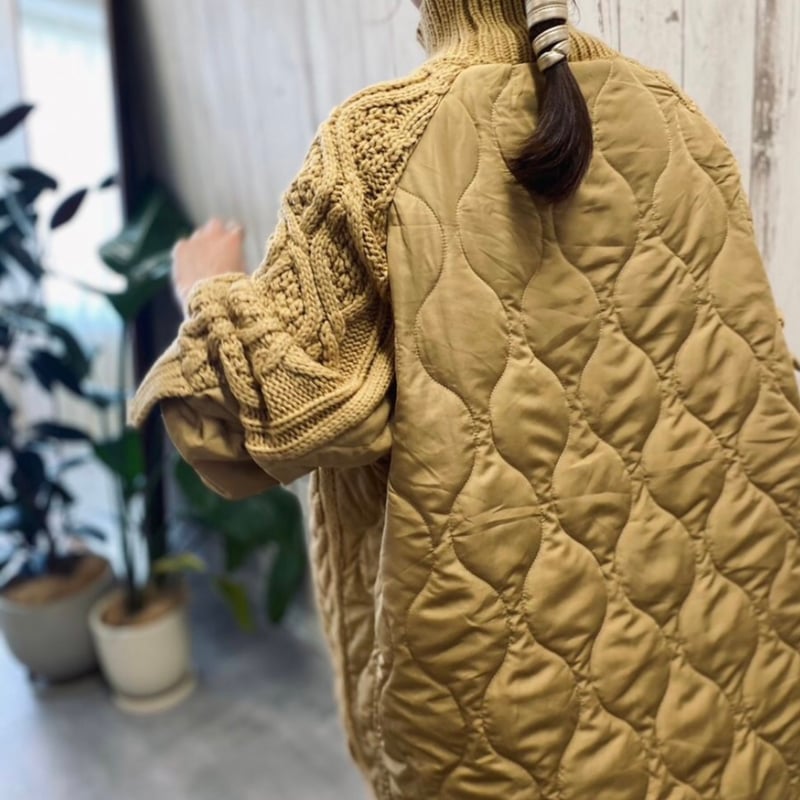 ROSIEE/R592701バックキルティング切り替えニット | selectshop non...