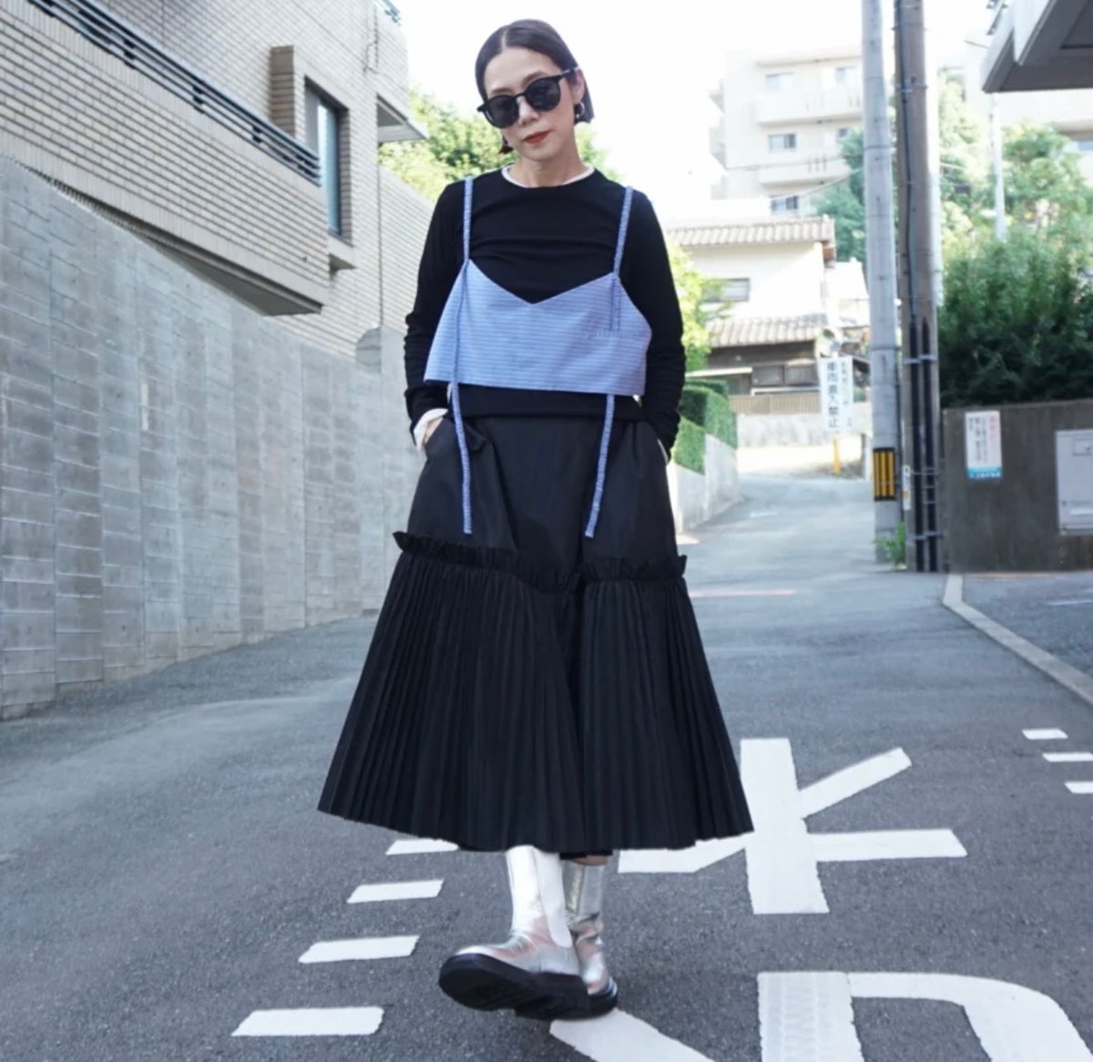 25SS✨美品✨トーマスマグパイ ストライプレイヤードシャツ