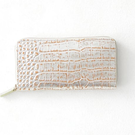Round Zip (Croco Embossed)～Coquette～