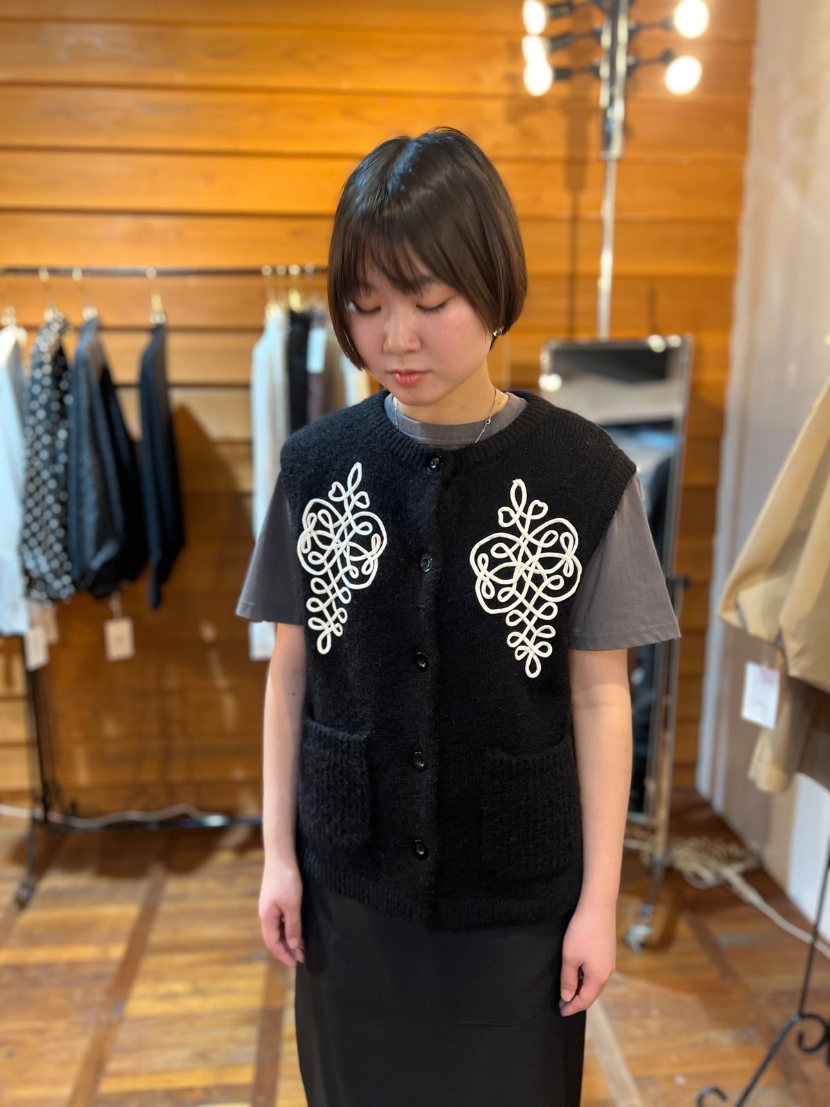 予約商品！2026 prefallコード刺繍ベスト ~margaux vintage~ MG
