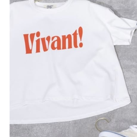 2026 spring summer　VIVANT! LOGO TEE ~margaux vintage~ MG CT-26068 -S