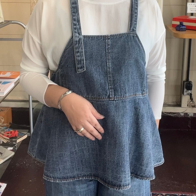 2025autumn リネン混デニムぺブラムビスチェ 855705 〜ayane〜 | s