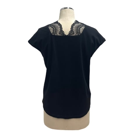 デコルテレースフレンチスリーブTシャツ　824507〜ayane〜