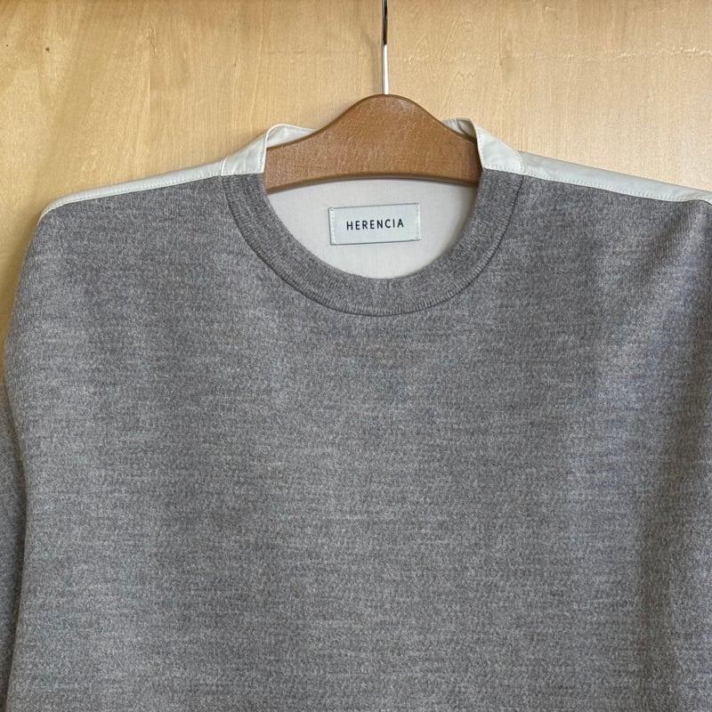 2025winter 異素材切り替えニットカットソー :H525320 ～herencia～