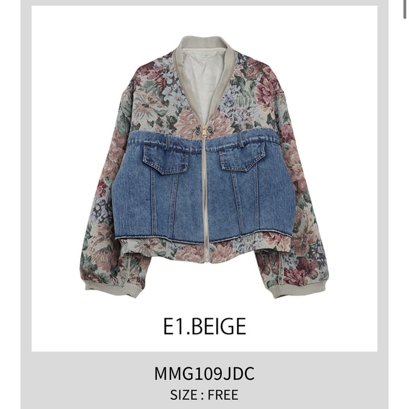 フラワーブルゾン ~micalle micalle~ Mmg109JDC | selectsh