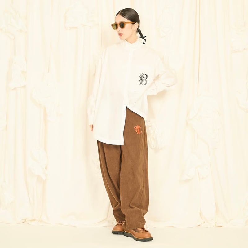 2025winterトーマスマグパイ ハイネックBIGシャツ(2254110) | sele