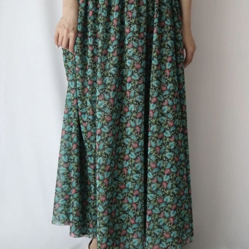花柄チュールリバーシブルスカート FLOWER TULL REVERSIBLE SKIRT