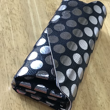 ドットレザーロングウォレット【Dot Leather Long Wallet 】black/ブラック　～carmine～